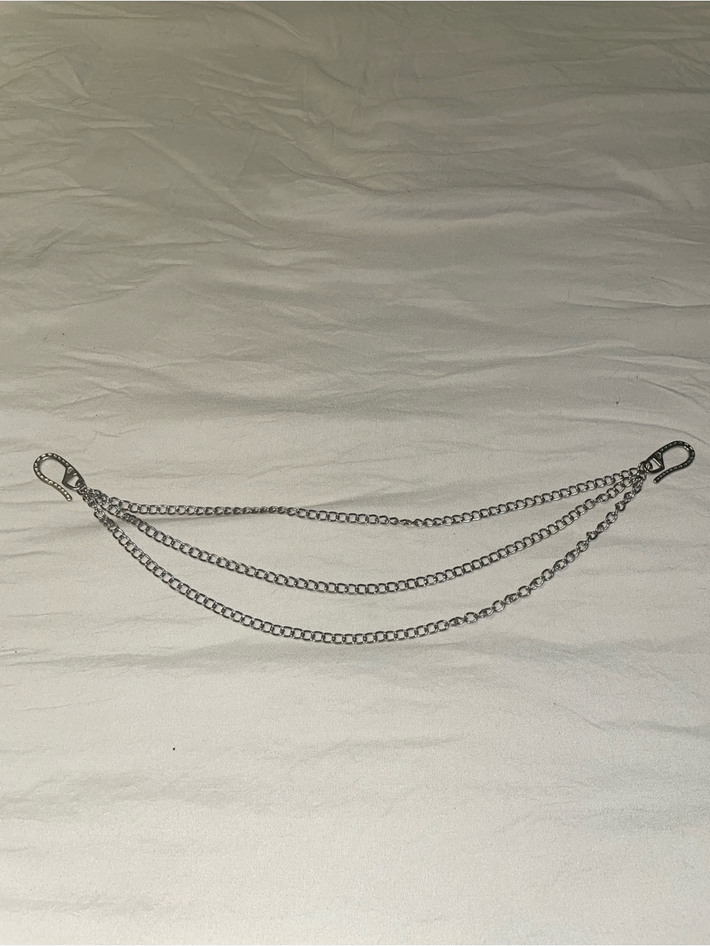 Nordstrom Silver Triple-Row Chain Belt